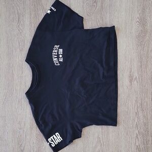 Converse Black Cropped Tee - XS